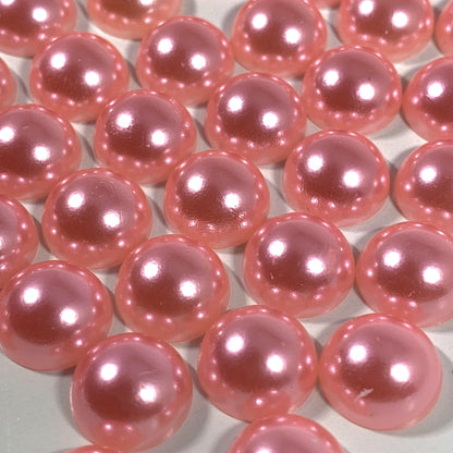 Half Pearls, 2-8 mm, Pink, 140 pc